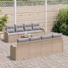 vidaXL Ensemble de canap&eacute; de jardin 9 pcs Beige et Gris clair