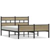 vidaXL Cadre de lit sans matelas ch&ecirc;ne sonoma 140x200 cm