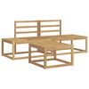 vidaXL Ensemble de canap&eacute;s d'ext&eacute;rieur 3 pc Blanc Bois d'Acacia Massif