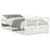 vidaXL Lit de jour sans matelas blanc 90x200 cm bois de pin massif