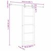 vidaXL Porte coulissante ORKDAL Blanc 78 x 211 cm Pin massif