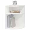 vidaXL Table d'appoint Blanc brillant 39,7 x 39,7 x 60 cm