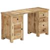 vidaXL Bureau &agrave; caissons Bois de manguier massif 140x50x77 cm
