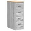 vidaXL Armoire de rangement de garage sonoma gris 30x51x85 cm bois pin