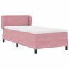 vidaXL Lit &agrave; ressorts avec t&ecirc;te de lit Rose 90 x 200 cm Velours