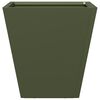 vidaXL Jardinière vert olive 30x30x30 cm acier