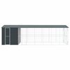 vidaXL Cage pour oiseaux Anthracite 860 x 310 x 247 cm Acier galvanis&eacute;