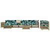 vidaXL Salon de jardin 10 pcs bois de pin impr&eacute;gn&eacute;