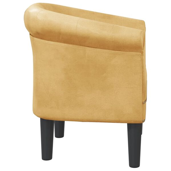 vidaXL Fauteuil dor&eacute; similicuir