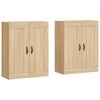 vidaXL Armoires murales 2 pcs ch&ecirc;ne sonoma bois d'ing&eacute;nierie