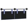vidaXL T&ecirc;te de lit suspendue Bleu denim 150 x 55 x 7 cm tissu