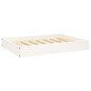 vidaXL Lit pour chien Blanc 71,5x54x9 cm Bois de pin solide