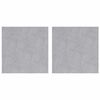 vidaXL Nez de marche Carr&eacute; 2 pcs Argent&eacute; 30 x 30 cm Aluminium