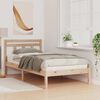 vidaXL Cadre de lit Marron 80 x 200 cm Pin massif