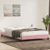 vidaXL Cadre de lit sans matelas rose 140x220 cm velours