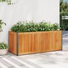 vidaXL Jardini&egrave;re 110x45x44 cm bois massif d'acacia et acier