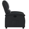 vidaXL Fauteuil inclinable noir cuir v&eacute;ritable