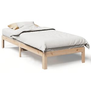 vidaXL Cadre de lit sans matelas 90x200 cm bois de pin massif