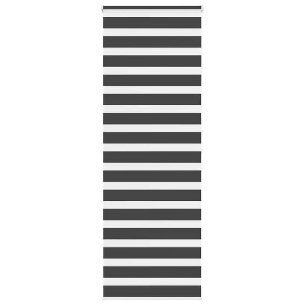 vidaXL Store z&egrave;bre noir 75x200 cm largeur du tissu 70,9 cm polyester