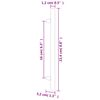 vidaXL Poign&eacute;es d'armoire 10 pcs noir 160 mm acier inoxydable