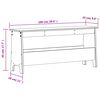 vidaXL Banc d'entr&eacute;e 100x28x45 cm Bois massif Pin