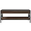 vidaXL Table basse avec LED Infinity ch&ecirc;ne marron 90x50x38 cm