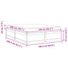 vidaXL Lit avec matelas 160x200 cm bois de pin massif