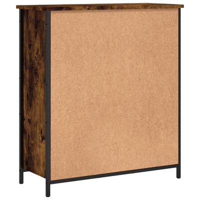 vidaXL Buffet chêne fumé 70x30x80 cm bois d'ingénierie