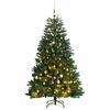 vidaXL Sapin de No&euml;l artificiel articul&eacute; 300 LED et boules 240 cm