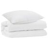 vidaXL Ensemble de Duvet avec oreiller 2 pcs Blanc Microfibre