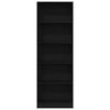 vidaXL &Eacute;tag&egrave;re Ch&ecirc;ne noir 60 x 24 x 176 cm Bois d'ing&eacute;nierie
