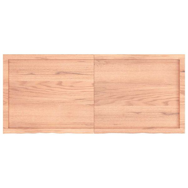 vidaXL &Eacute;tag&egrave;re murale marron clair bois ch&ecirc;ne massif trait&eacute;