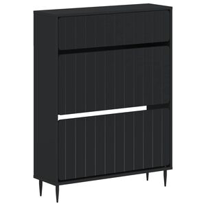 vidaXL Cabinet &agrave; chaussures ZWOLLE 78 x 24 x 103 cm Bois d'ing&eacute;nierie