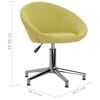 vidaXL Chaises pivotantes &agrave; manger lot de 6 vert tissu
