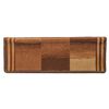 vidaXL Tapis d'escalier autocollants 15 pcs 65x21x4 cm Marron