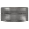 vidaXL Lit sur&eacute;lev&eacute; de jardin Gris 367x140x68cm Acier galvanis&eacute;
