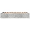 vidaXL Cadre de lit sans matelas gris b&eacute;ton 160x200 cm