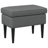 vidaXL Pouf Gris fonc&eacute; 55 x 35 x 41 cm Tissu