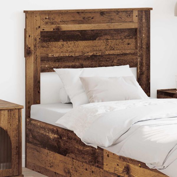 vidaXL T&ecirc;te de lit Bois Ancien 80 cm Bois d'ing&eacute;nierie