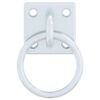 vidaXL Anneaux d'attelage avec plaques 3 pcs argent&eacute; acier