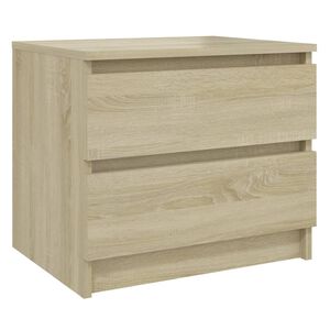 vidaXL Table de chevet Ch&ecirc;ne sonoma 50x39x43,5 cm Agglom&eacute;r&eacute;