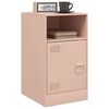vidaXL Tables de chevet 2 pcs rose 34,5x39x62 cm acier