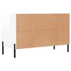 vidaXL Meuble TV Blanc brillant 80x36x50 cm Bois d'ing&eacute;nierie