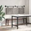 vidaXL T&ecirc;te de lit suspendue Montage mural tissu