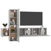 vidaXL Ensemble de meubles TV 5 pcs Gris b&eacute;ton Bois d'ing&eacute;nierie