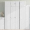 vidaXL Buffet haut blanc 70x42,5x185 cm bois d'ing&eacute;nierie