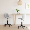 vidaXL Chaises pivotantes &agrave; manger lot de 2 gris clair velours