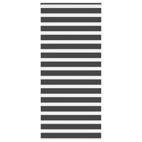 vidaXL Store z&egrave;bre noir 105x230 cm largeur du tissu 100,9 cm polyester