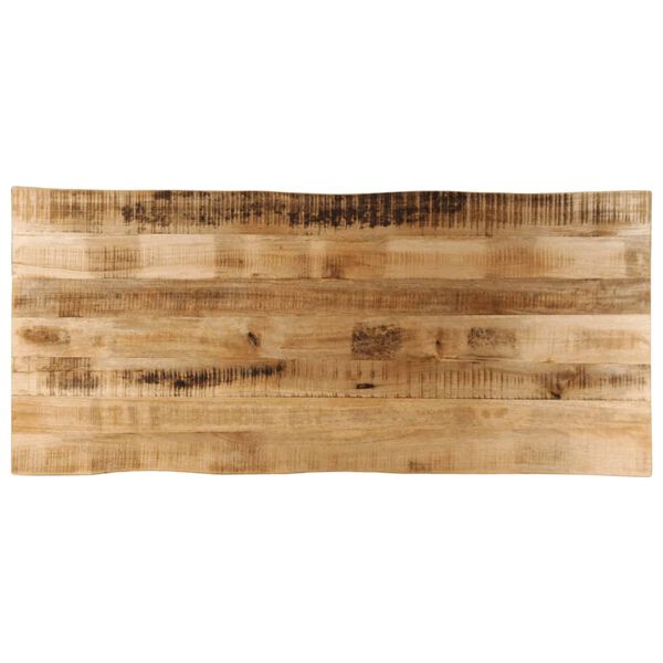vidaXL Dessus de table bord vivant 140x60x2,5 cm bois de manguier brut
