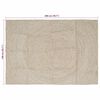 vidaXL Tapis de surface Naturel et Blanc 140 x 200 cm Jute